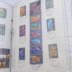 Collection timbres commémoratifs de France neufs et oblitérés.