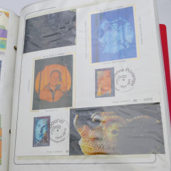 Collection timbres commémoratifs de France neufs et oblitérés.