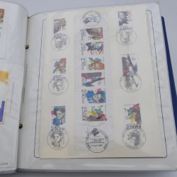 Collection timbres commémoratifs de France oblitérés.