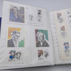 Collection timbres commémoratifs de France oblitérés.