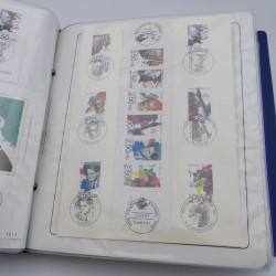 Collection timbres commémoratifs de France oblitérés.