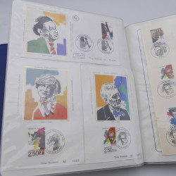 Collection timbres commémoratifs de France oblitérés.