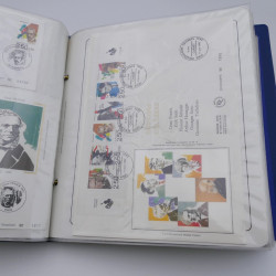 Collection timbres commémoratifs de France oblitérés.