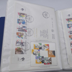 Collection timbres commémoratifs de France oblitérés.