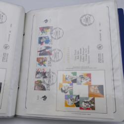 Collection timbres commémoratifs de France oblitérés.