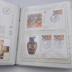 Collection timbres commémoratifs de France oblitérés.