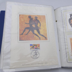 Collection timbres commémoratifs de France oblitérés.