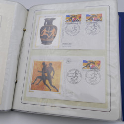 Collection timbres commémoratifs de France oblitérés.