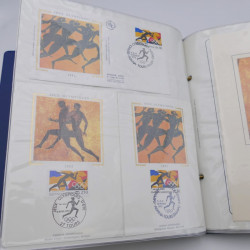 Collection timbres commémoratifs de France oblitérés.