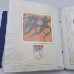 Collection timbres commémoratifs de France oblitérés.