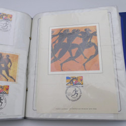 Collection timbres commémoratifs de France oblitérés.