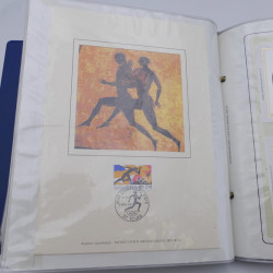 Collection timbres commémoratifs de France oblitérés.