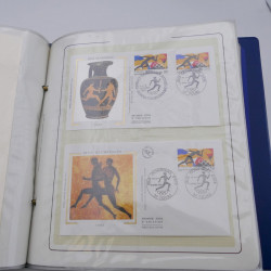 Collection timbres commémoratifs de France oblitérés.