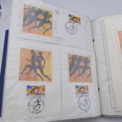 Collection timbres commémoratifs de France oblitérés.
