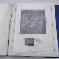 Collection timbres commémoratifs de France oblitérés.