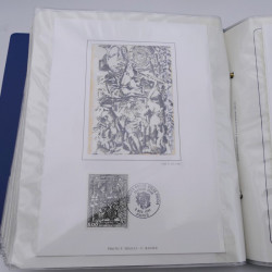 Collection timbres commémoratifs de France oblitérés.