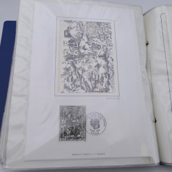 Collection timbres commémoratifs de France oblitérés.