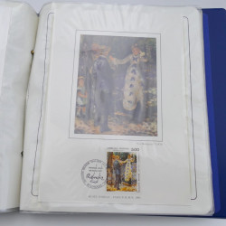 Collection timbres commémoratifs de France oblitérés.