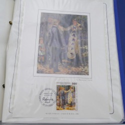 Collection timbres commémoratifs de France oblitérés.