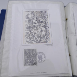 Collection timbres commémoratifs de France oblitérés.