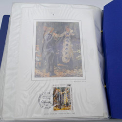 Collection timbres commémoratifs de France oblitérés.
