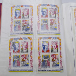 Collection timbres commémoratifs de France oblitérés.