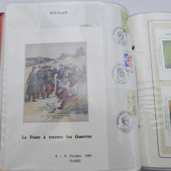 Collection timbres commémoratifs de France oblitérés.