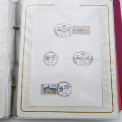 Collection timbres commémoratifs de France oblitérés.