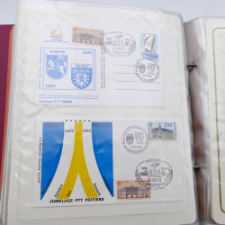 Collection timbres commémoratifs de France oblitérés.