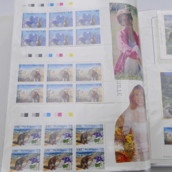 Collection timbres commémoratifs de France neufs et oblitérés.
