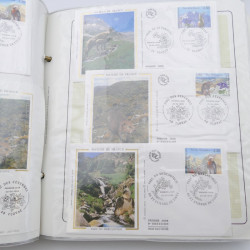 Collection timbres commémoratifs de France neufs et oblitérés.