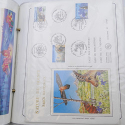 Collection timbres commémoratifs de France neufs et oblitérés.