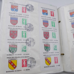 Collection timbres commémoratifs de France neufs et oblitérés.