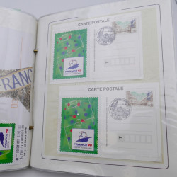 Collection timbres commémoratifs de France neufs et oblitérés.