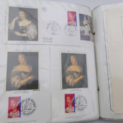 Collection timbres commémoratifs de France neufs et oblitérés.