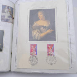 Collection timbres commémoratifs de France neufs et oblitérés.
