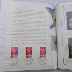 Collection timbres commémoratifs de France neufs et oblitérés.