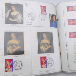 Collection timbres commémoratifs de France neufs et oblitérés.