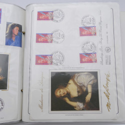 Collection timbres commémoratifs de France neufs et oblitérés.