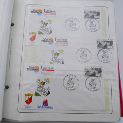 Collection timbres commémoratifs de France neufs et oblitérés.