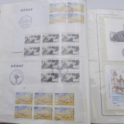 Collection timbres commémoratifs de France neufs et oblitérés.
