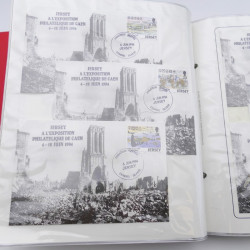 Collection timbres commémoratifs de France neufs et oblitérés.