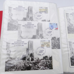 Collection timbres commémoratifs de France neufs et oblitérés.