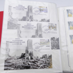 Collection timbres commémoratifs de France neufs et oblitérés.