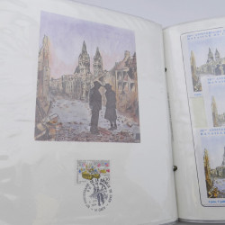 Collection timbres commémoratifs de France neufs et oblitérés.