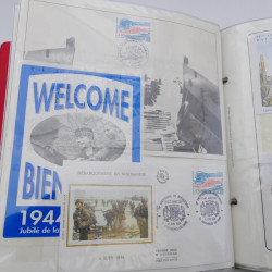 Collection timbres commémoratifs de France neufs et oblitérés.