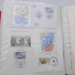 Collection timbres commémoratifs de France neufs et oblitérés.