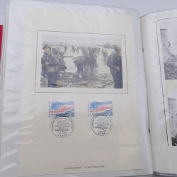Collection timbres commémoratifs de France neufs et oblitérés.