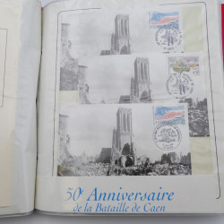 Collection timbres commémoratifs de France neufs et oblitérés.