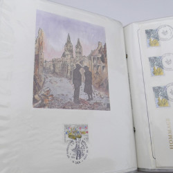 Collection timbres commémoratifs de France neufs et oblitérés.